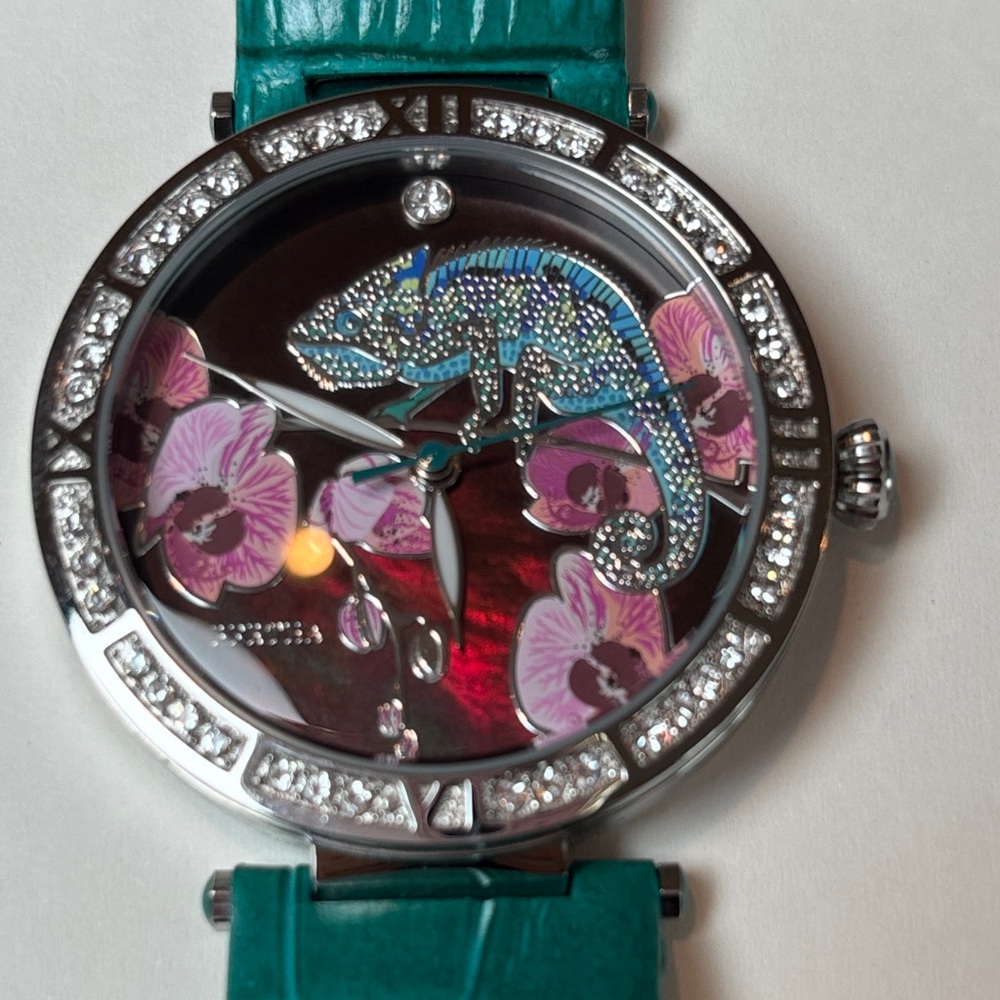 Chameleon Bertha Watch With Green Band